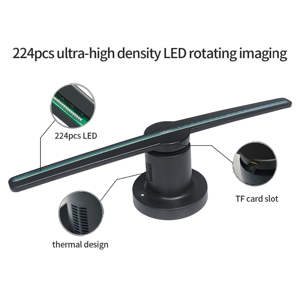 3D голографический рекламный дисплей HD проектор светодиодный портативный Wi Fi