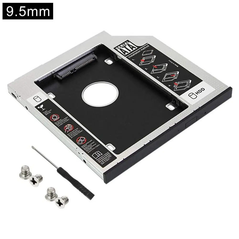 SATA 2nd SSD HHD жесткий диск кронштейн для лотка салазок HD корпус жесткого диска чехол