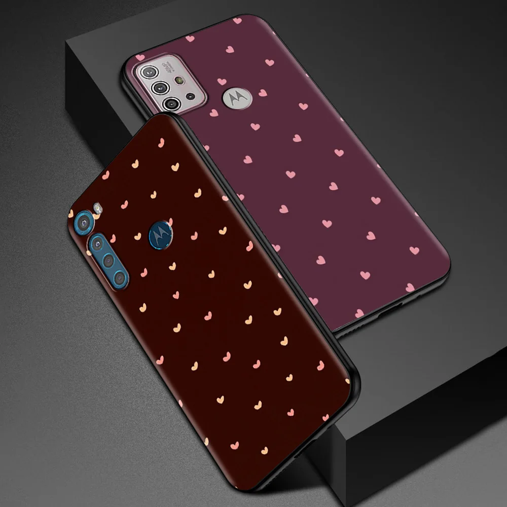 cute love heart for motorola one fusion shell for moto g10 g9 g8 plus play power one g20 g30 g40 g50 g60 edge 20 phone case free global shipping