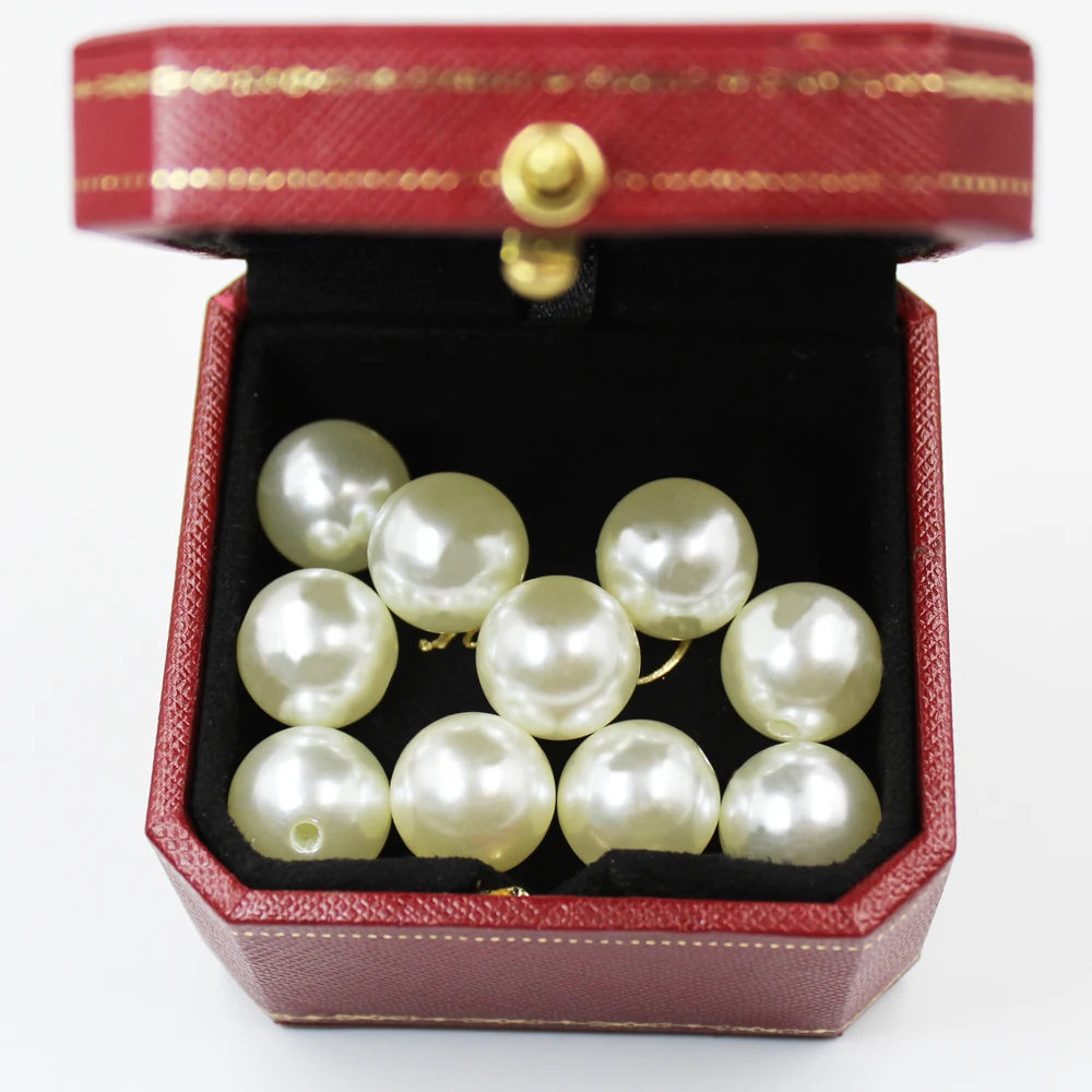 Бусины из АБС-пластика с имитацией жемчуга круглые акриловые бусины отверстием