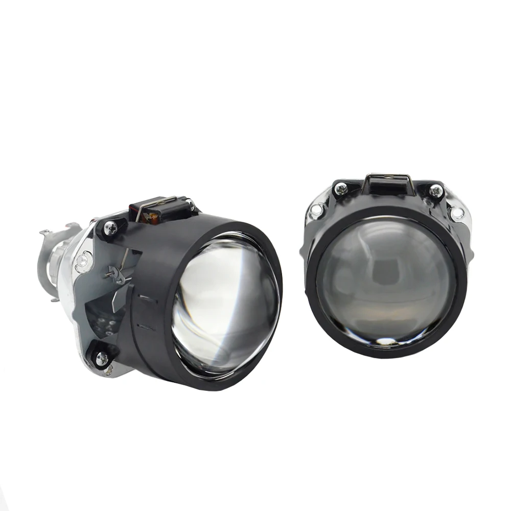 Линзы проектора 2 5 дюйма Bi Xenon DRL Lotus Angel Eye осветительная маска H1 35 Вт комплект