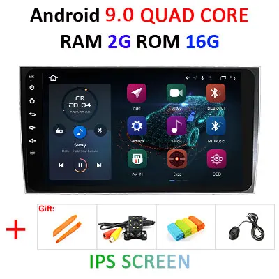 9 ''4G+ 64G 8 ядерный Android 9,0 2 Din Автомобильный мультимедийный плеер dvd gps для Porsche Cayenne 2003-2010 Cayenne GTS Автомагнитола DAB obd2 - Цвет: 2G 16G IPS