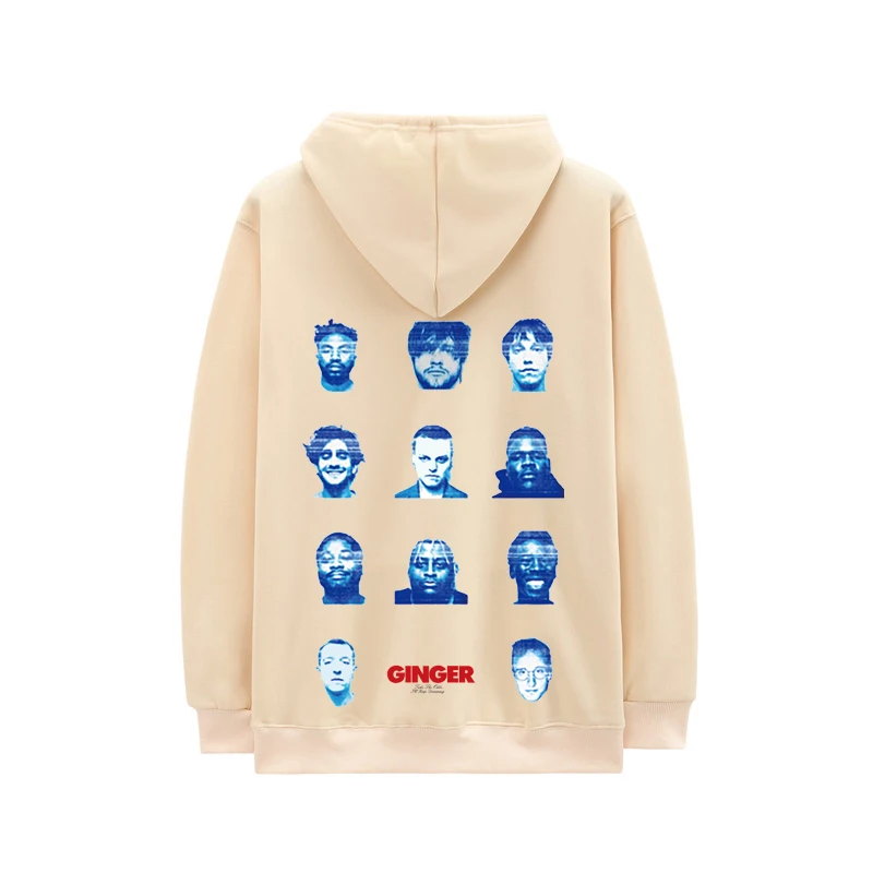 Новые повседневные толстовки Brockhampton в американском стиле с принтом имбирного