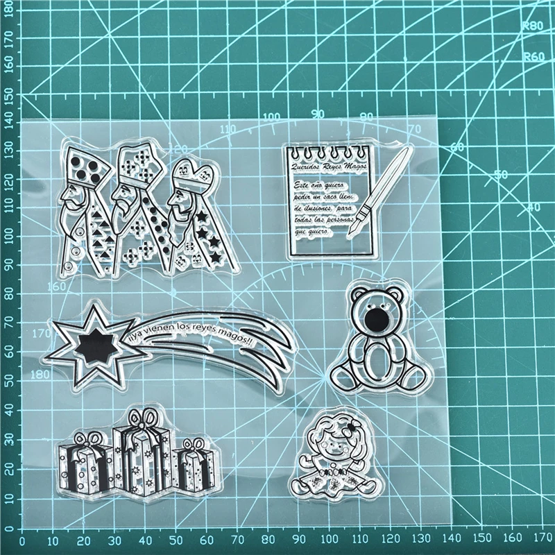 11x16cm 26 букв штампов цветок письмо прозрачный силиконовый штамп/печать для карты DIY Скрапбукинг/фотоальбом Хэллоуин Декор - Цвет: 11x16cm