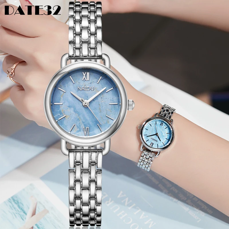 

Женский кварцевый браслет, элегантные розовые, золотые, синие, мраморные простые минималистичные женские браслеты, женские наручные часы