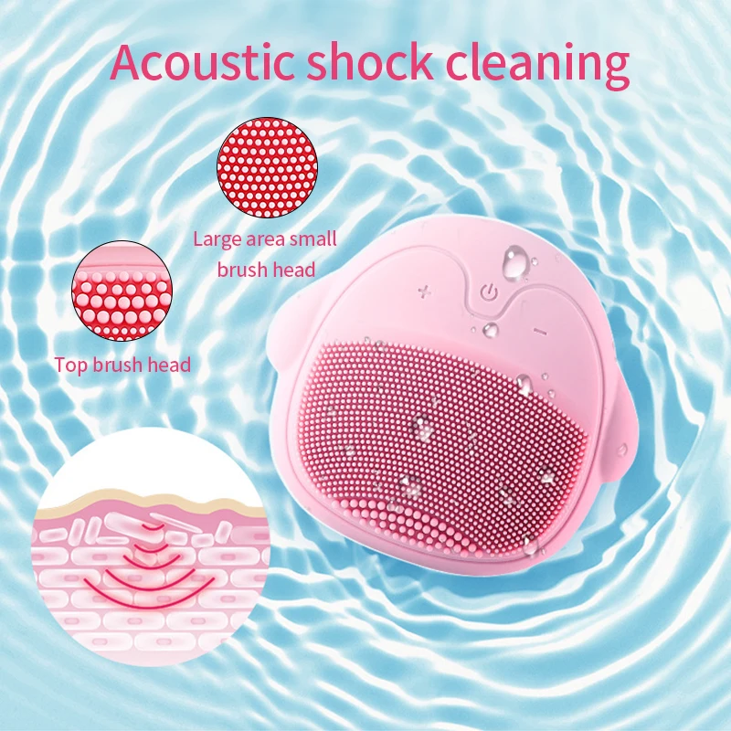 USB щетка для чистки лица Водонепроницаемая портативная ультразвуковая Защита