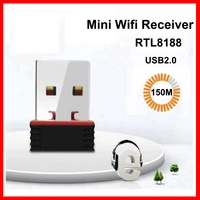 mini rtl8188 wifi adapter 150m usb wireless network card 2 4g usb 2 0 antenna external wifi receiver for laptop desktop
