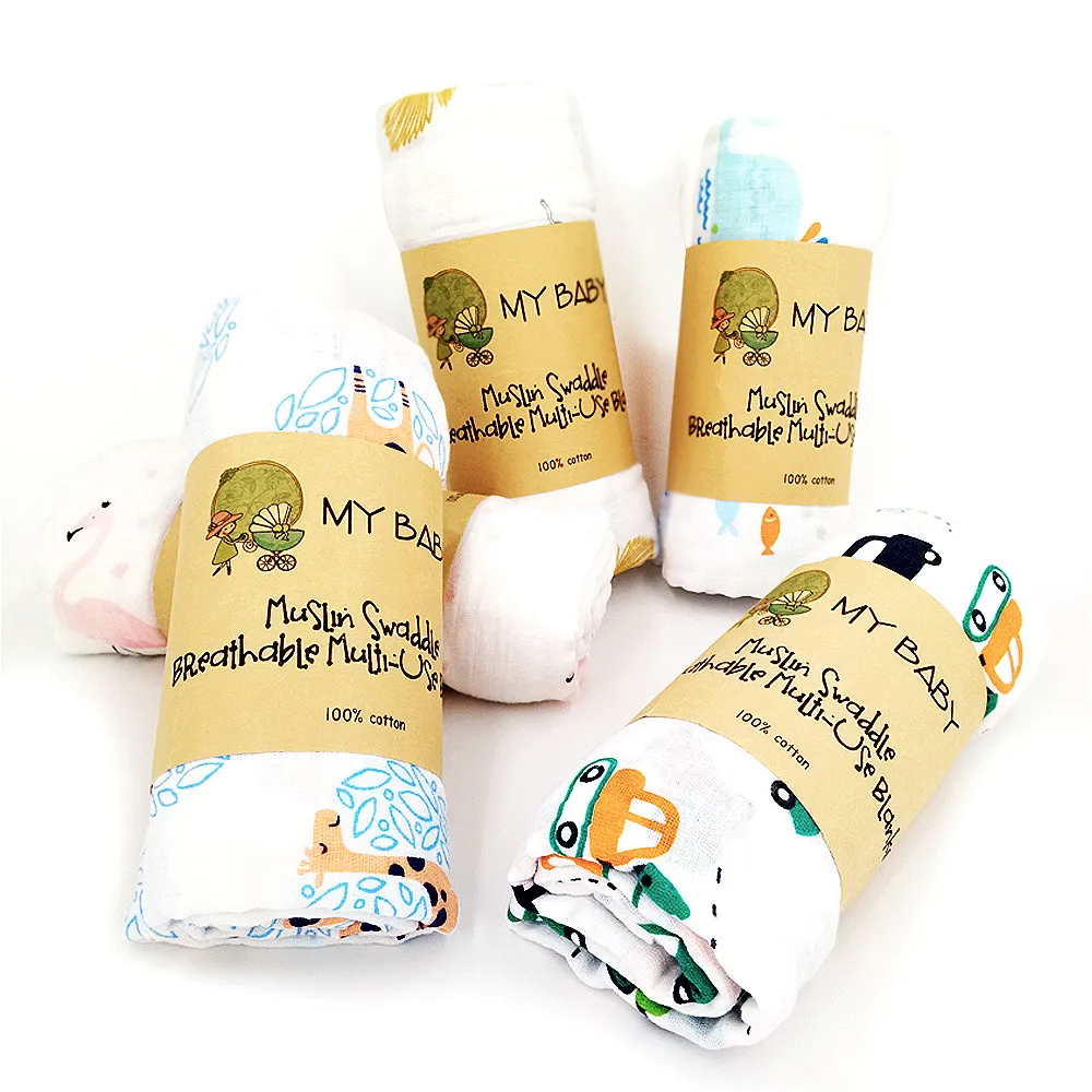 Муслин 100% хлопок детские пеленки мягкие одеяла для новорожденных ванны марля