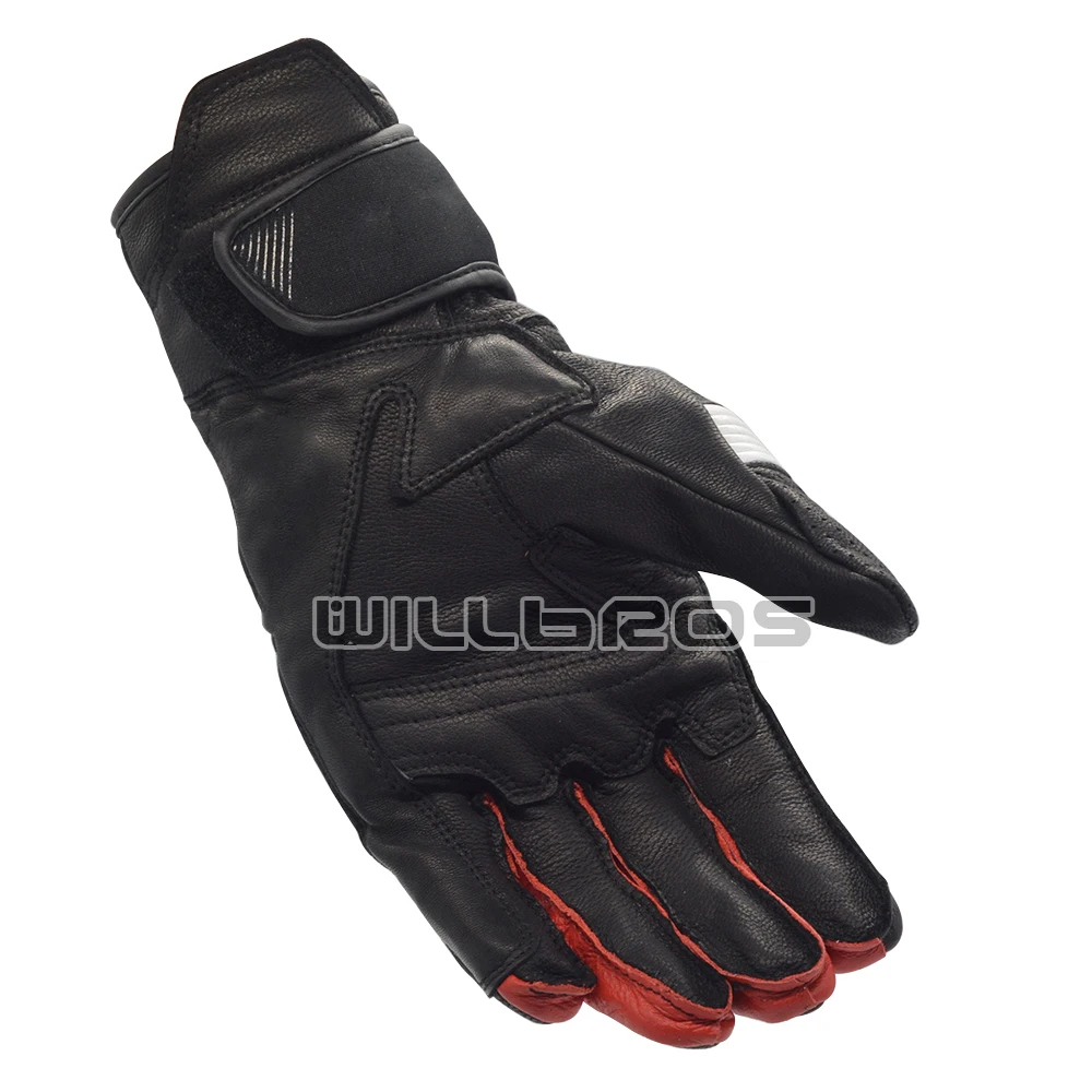 

Hyperion Mens Leather Gloves Motorbike Motorcycle Guantes Street Moto Riding Scooter Riding Black Luvas Mens
