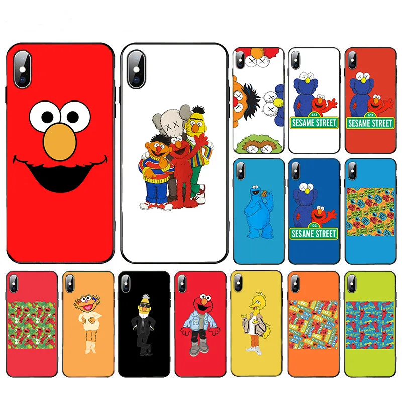 

Cartoon Cool Sesame street Elmo Cookies Monsters Soft Phone Cases For iPhone X XS XR Max 8 6S 6 7 Plus 11 11Pro Max 5 5S SE 2020