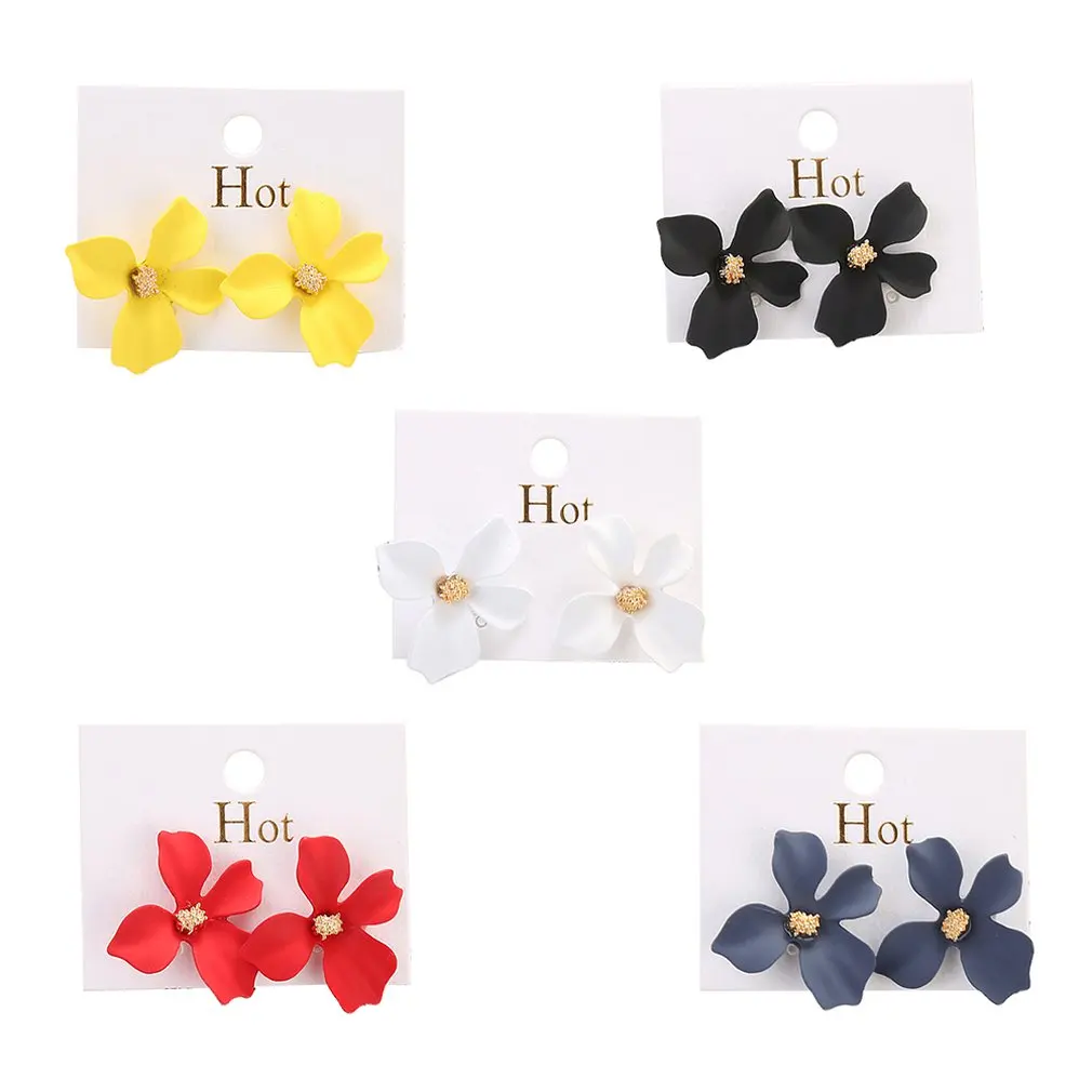 Серьги 2019 металлические круглые корейские маленькие свежие серьги-гвоздики с