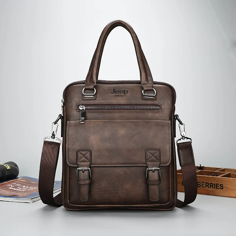 mens briefcase fashion handbags for man sacoche homme high quality new brand pu leather shoulder messenger bags office handbag free global shipping