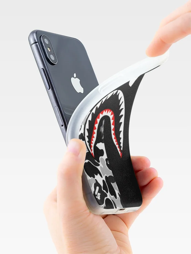 Sark Bape армейский мягкий чехол для iPhone 7 8 6 6s Plus 5S 4 силиконовый прозрачный чехол для iPhone X Xs 11 Pro Max XR