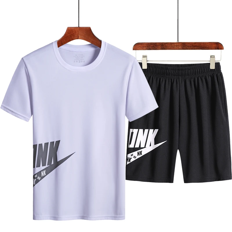 Комплект одежды мужской из 2 предметов футболка и шорты летний короткий
