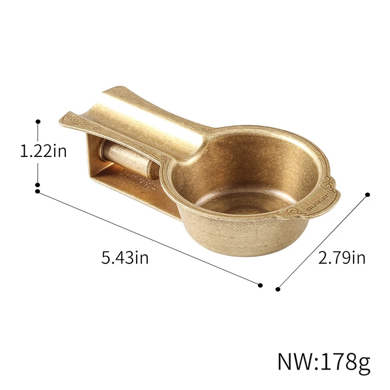 

Luxury Vintage Copper Cigar Ashtray with Hole Puncher Metal Tobacco Ash Tray Holder for Home Office Hotel Smoking Accessories