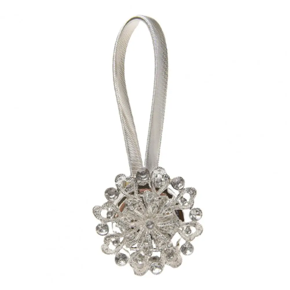 

Curtain Holder Punch Free Anti-deform Metal Flower Shaped Curtain Tieback Supplies for Home