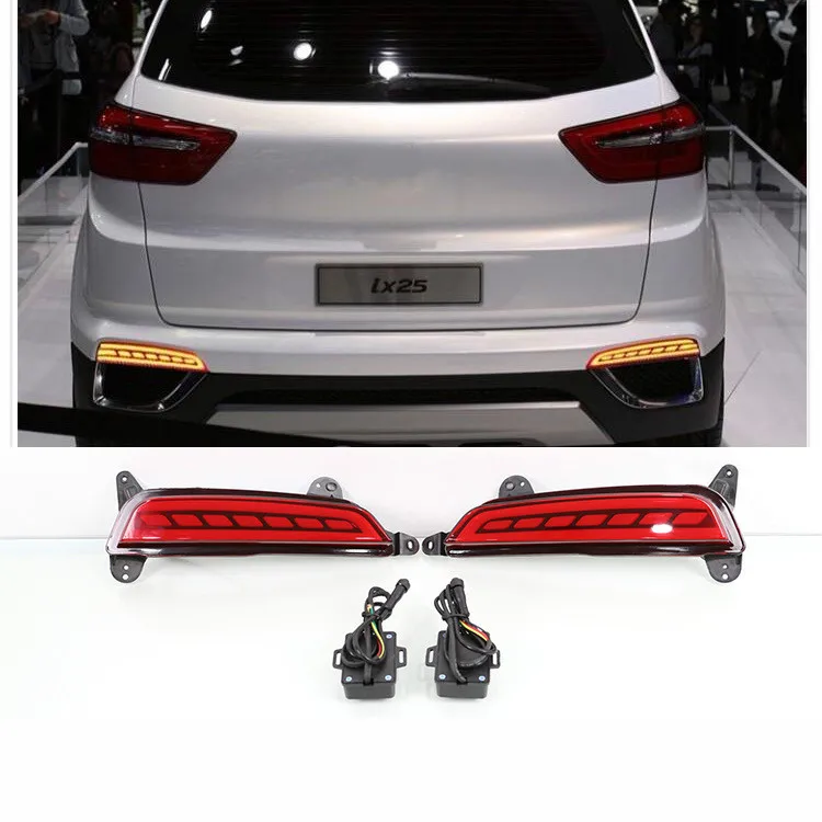 1 пара для hyundai Creta ix25 2014 2015 2016 2017 Автомобильный задний бампер многофункциональный