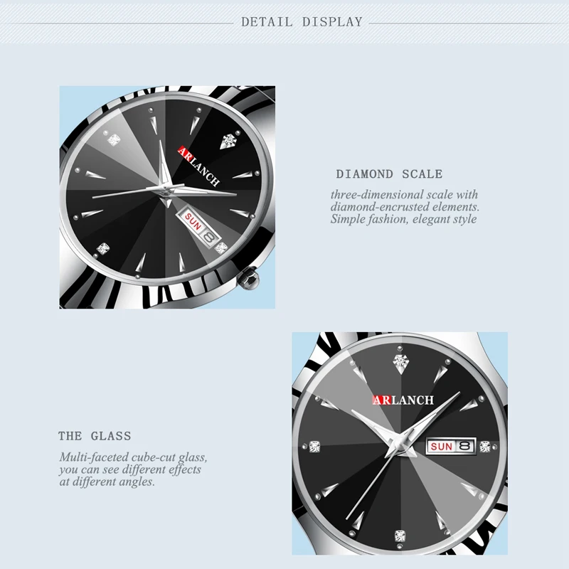 Часы наручные мужские кварцевые роскошные брендовые полностью стальные модные