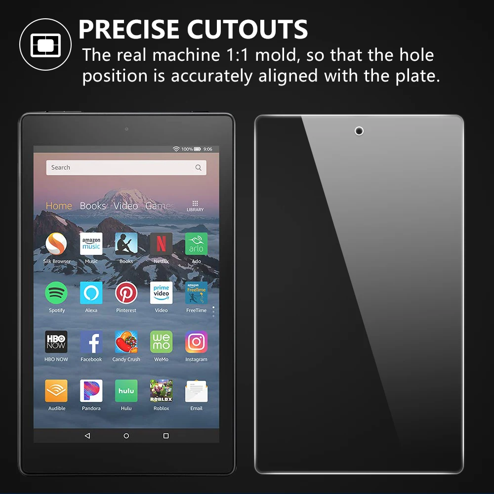 2 шт./лот Ультра прозрачная защитная пленка для экрана funda для Amazon Kindle Fire HD 7 8 10 закаленное стекло