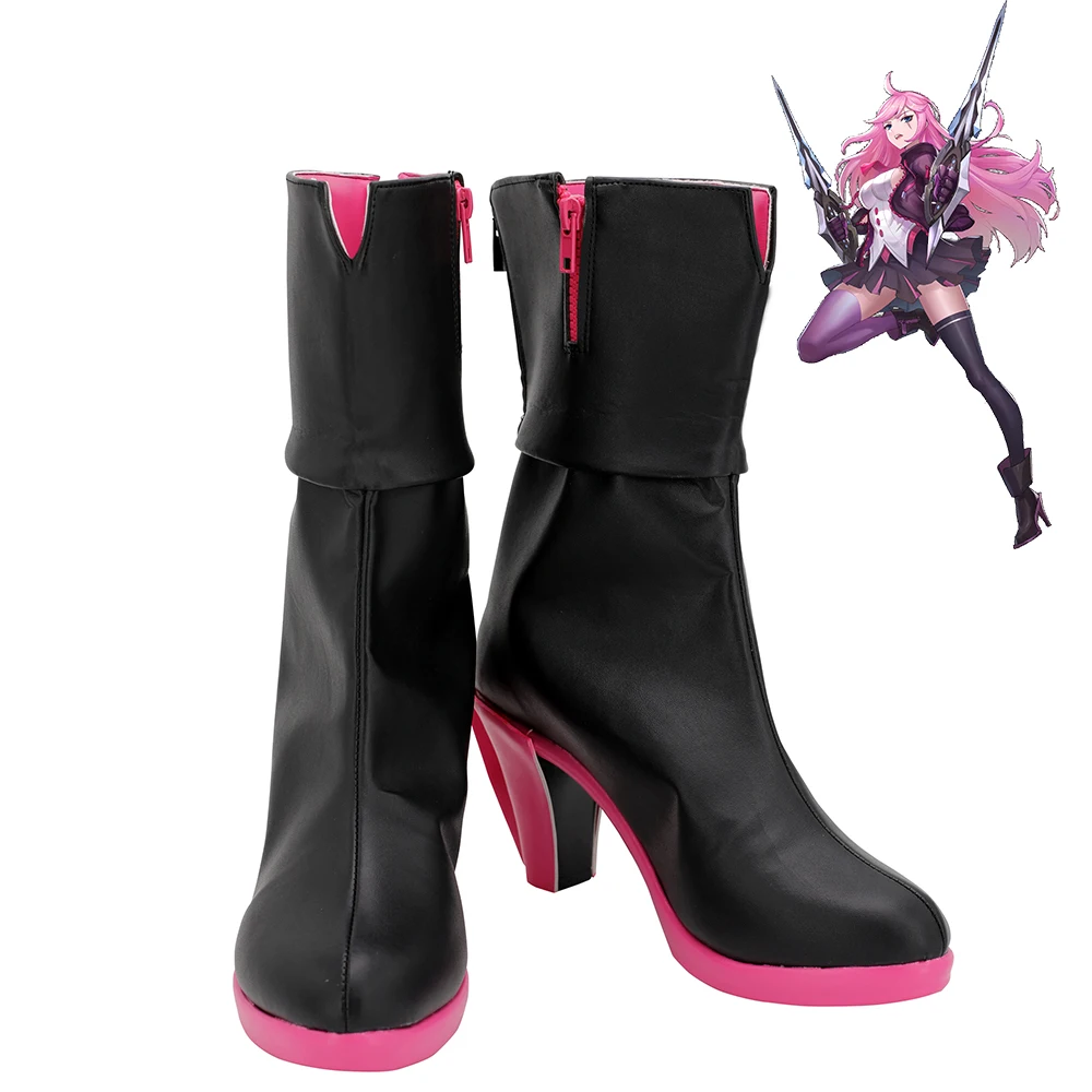 

Battle Academia Katarina Shoes Cosplay LOL League of Legends Women Boots Ver 1