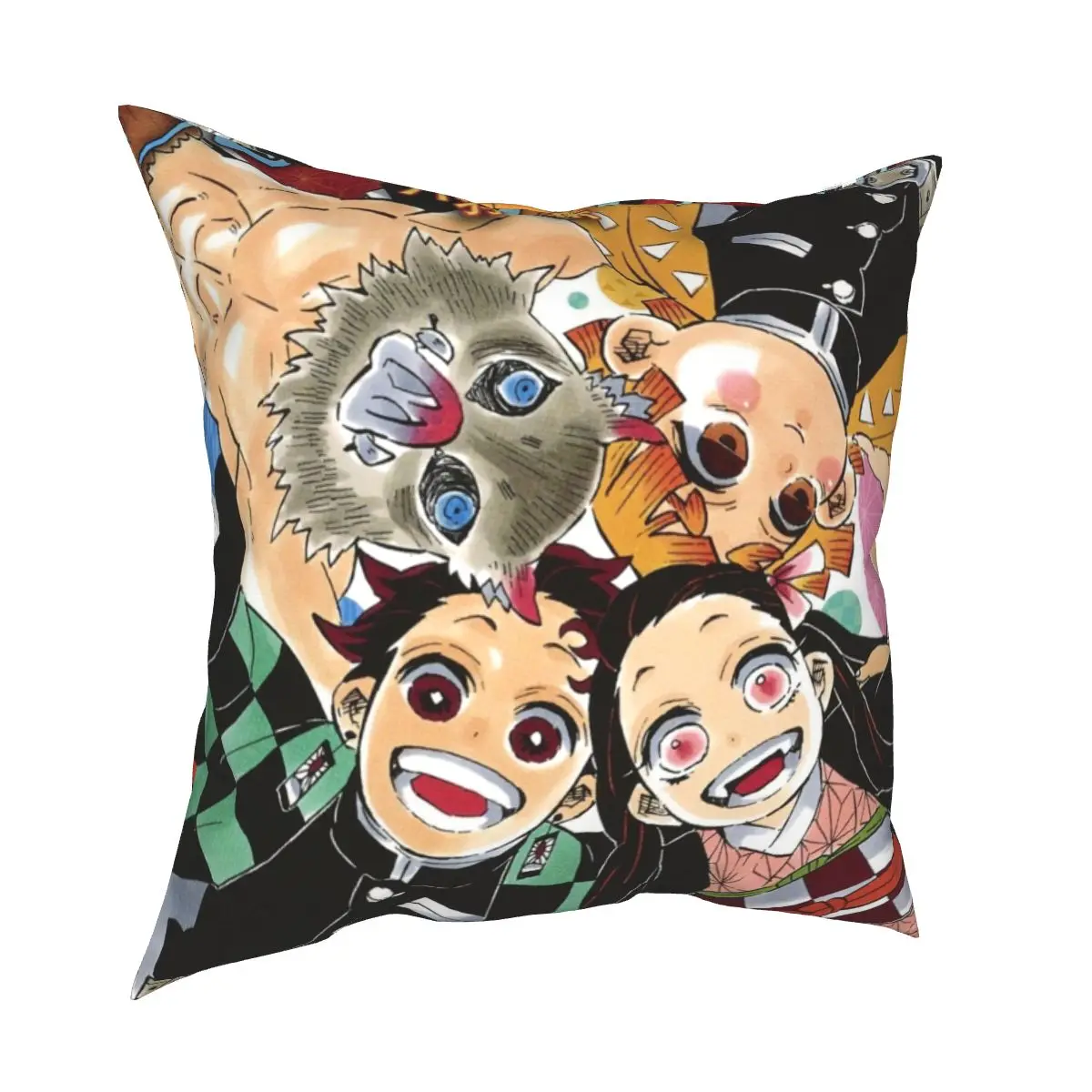

Наволочка для подушки Kimetsu No Yaiba с мотивом командного обсуждения, наволочка для подушки с изображением рассекающего демонов аниме манги, дек...