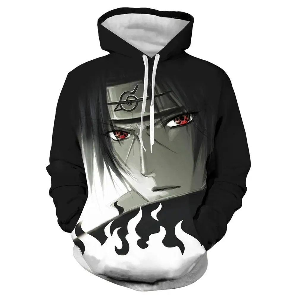 

Anime Men/women 3D Hoodies Sweatshirt Fashion Sasuke Kakashi Cartoon Casual Harajuku Hoody Autumn cosplay Coat Streetwear