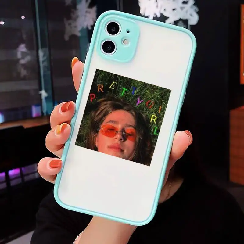 

aesthetics Phone Cases Matte Transparent for iPhone 7 8 11 12 s mini pro X XS XR MAX Plus cover funda