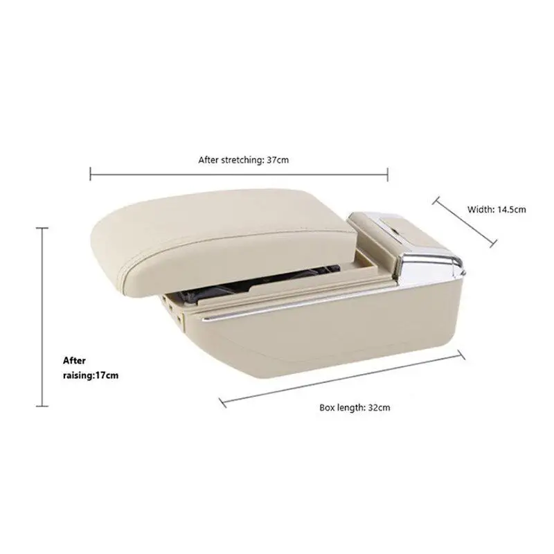 Universal Multi-function Car Central Armrest Storage Box+Cup Holder+Ashtray+7 USB Charger Box | Автомобили и мотоциклы