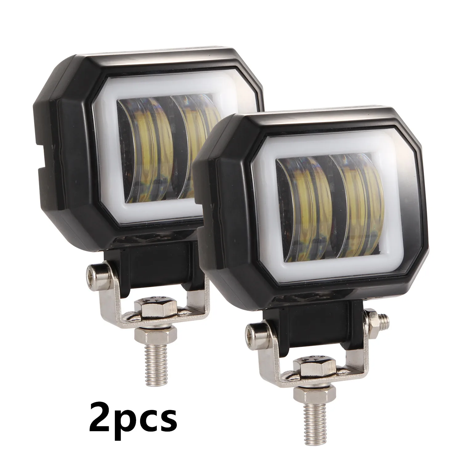 

2PCS 3" 40W Square LED Work Light Cube Pods Driving Work Spotlight Motorcycle Off Road SUV Truck ATV Buses Tractor Work Light