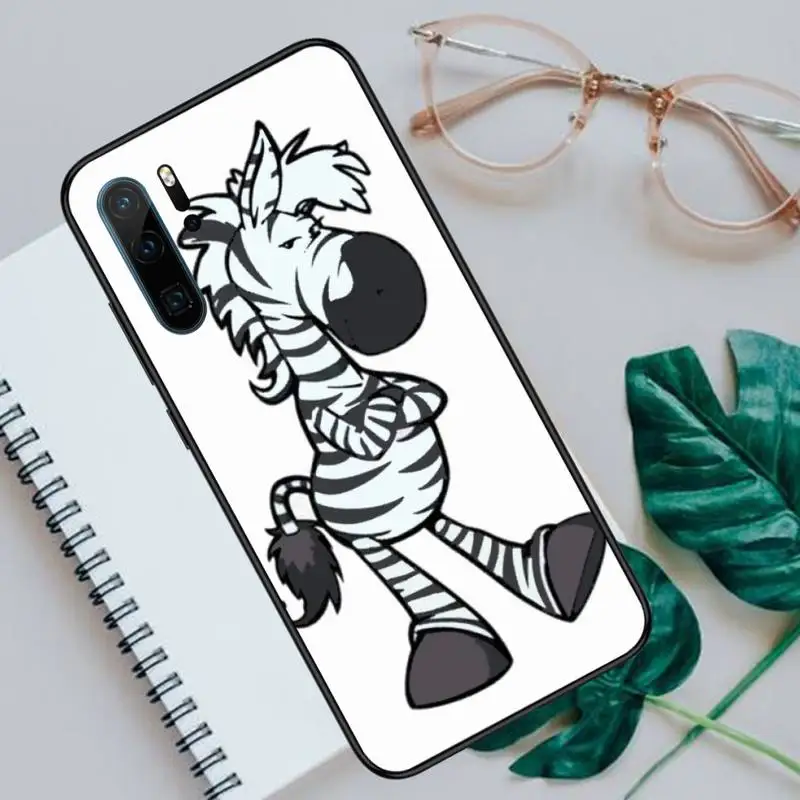 

Animal white Zebra Stripe Phone Case For Huawei P9 P10 P20 P30 Pro Lite smart Mate 10 Lite 20 Y5 Y6 Y7 2018 2019