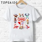 2019 детские трусы с капитаном, футболки с мультяшным принтом, забавные детские топы для мальчиков и девочек, детская летняя футболка с круглым вырезом