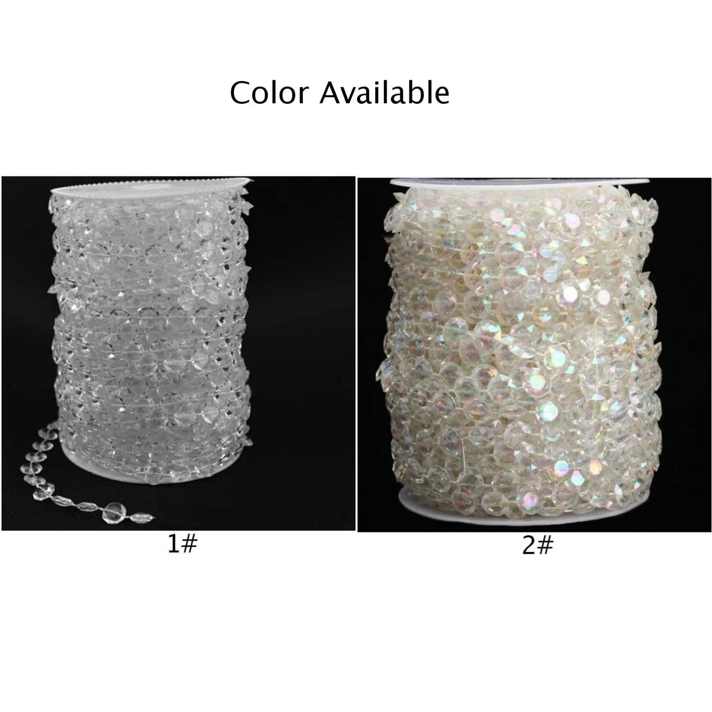1pc 10m Diamond Strand Acrylic Crystal Bead Curtain Wedding Party DIY Decor Use | Дом и сад