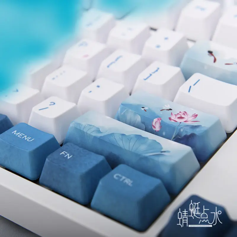Poetic And Romantic Mechanical Keyboard Girl Cute High-End Keyboard Wired 104 Keys