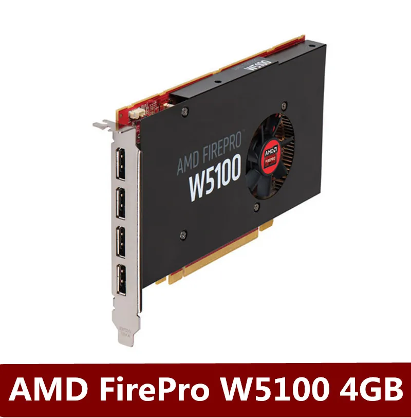 Оригинальная видеокарта AMD FirePro W5100 4 ГБ DP многоэкранный дисплей 3D дизайн