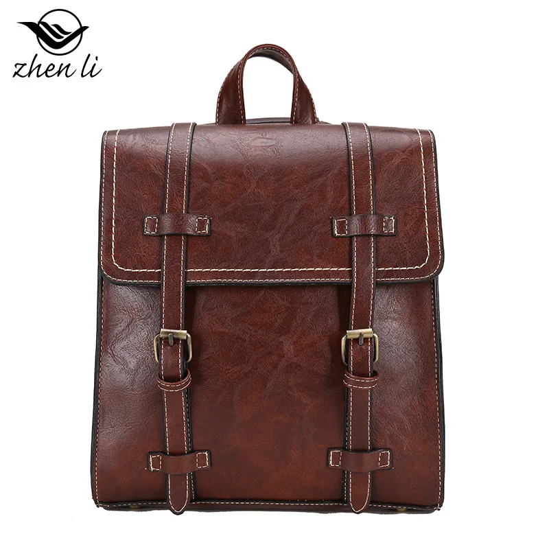 

Новое поступление 2021, женский рюкзак из искусственной кожи, однотонная Складная дизайнерская Высококачественная школьная сумка на молнии ...