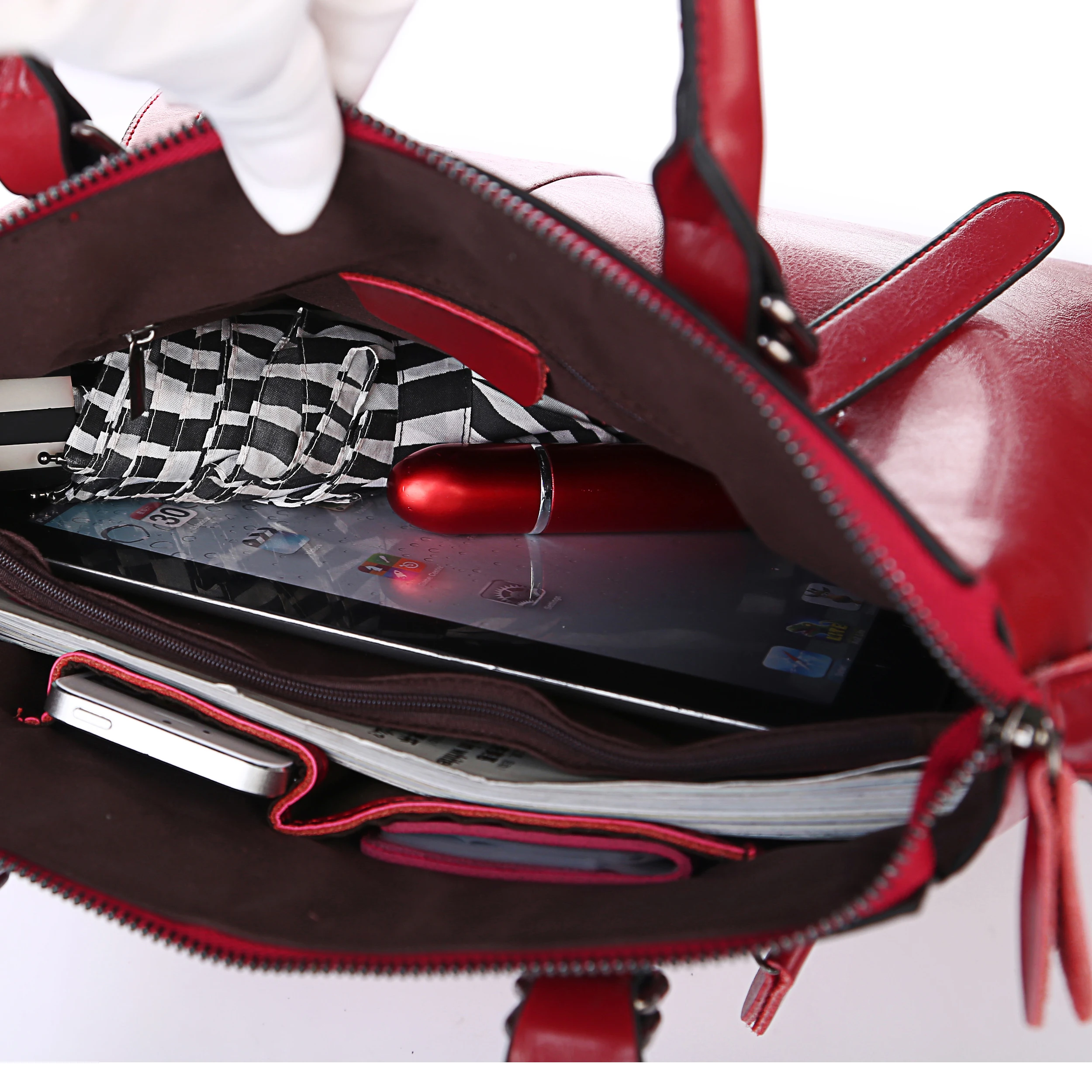 

New Design Lady's Shoulder Bag Trendy Fashion Genuine Leather Women Handbag Casual Female Travel Bag Big Capacity Tote