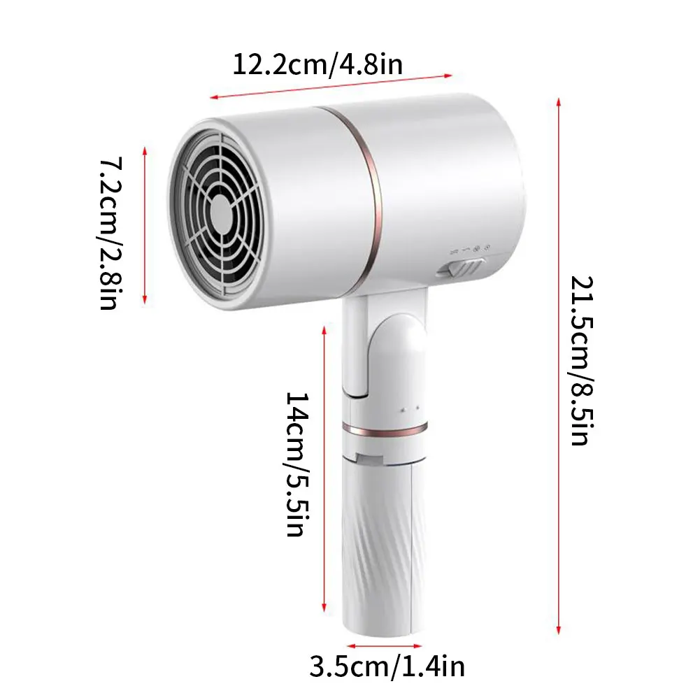 

Professional Foldable Hair Dryer For Hair Styler High Speed Temeperature Control Protable Useful Salon Lazy Barber Dryer New