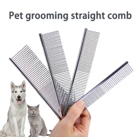 pet hair removal comb stainless steel pet grooming comb for dogs and cats removes loose undercoat portable comb pet products