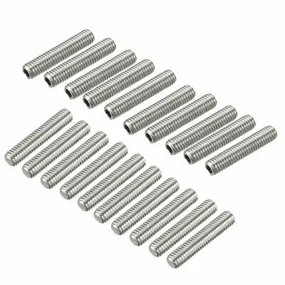 

M6 x 30mm Fully Male Threaded 304 Stainless Steel Rod Bar Studs 20 Pcs