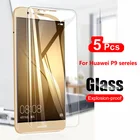 5 шт. 9H Защитное стекло для Huawei P9 Plus Lite Mini, защита экрана телефона для Huawei P9 Lite 2017, жесткое закаленное стекло