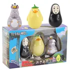 3 шт.компл. Hayao Miyazaki Мой сосед Тоторо нет лица человек БОХ малыш крыса желтая утка ПВХ экшн-фигурка модель игрушка стакан кукла