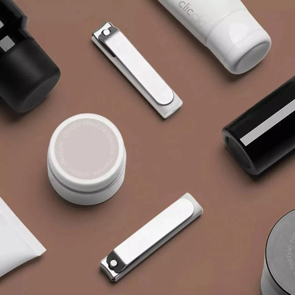 

4pcs Xiaomi Mijia Anti-spatter Nail Clippers Sharp Durable Stainless Steel Advanced Frosted Texture Anti-spatter Storage Shell