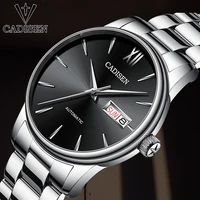 cadisen mens watches mechanical stainelss steel business men wristwatch waterproof automatic fashion watches for men new nh36a