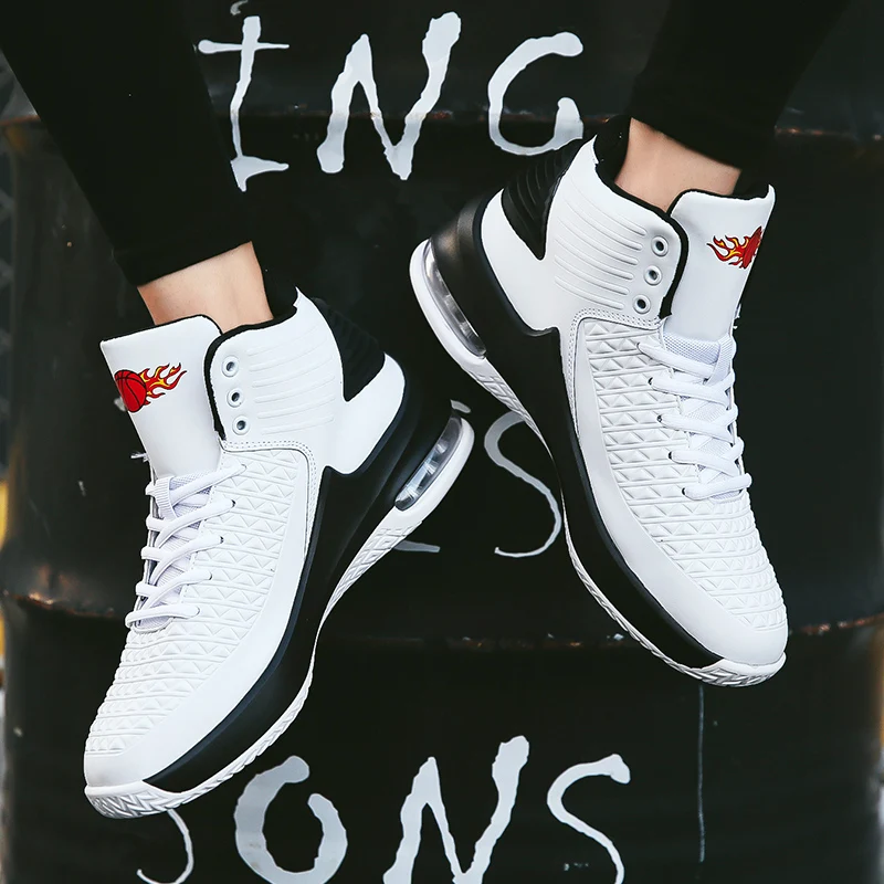 

2019 New High-top Men Basketball Shoes Classic Sports Man Sneakers Trainer Big Plus Size 36-47 Men's Chaussures De Basket Shoes