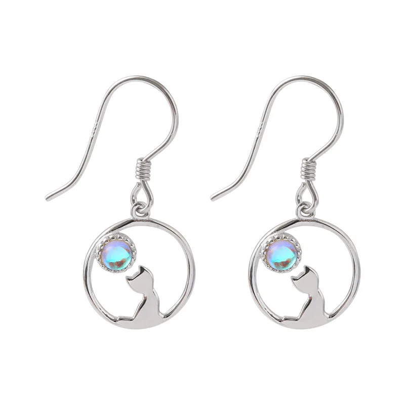 

Mochizuki cat earrings women's personality short hair autumn and winter Japanese hipster student cute cat earrings eardrop