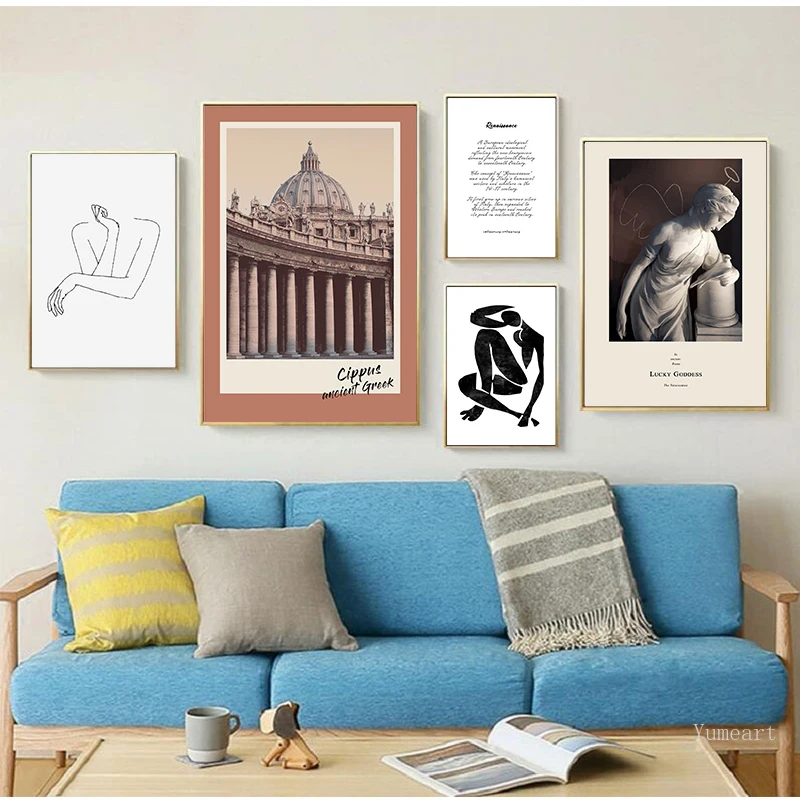 Европейская Минималистичная абстрактная скульптура тела картины ангела на