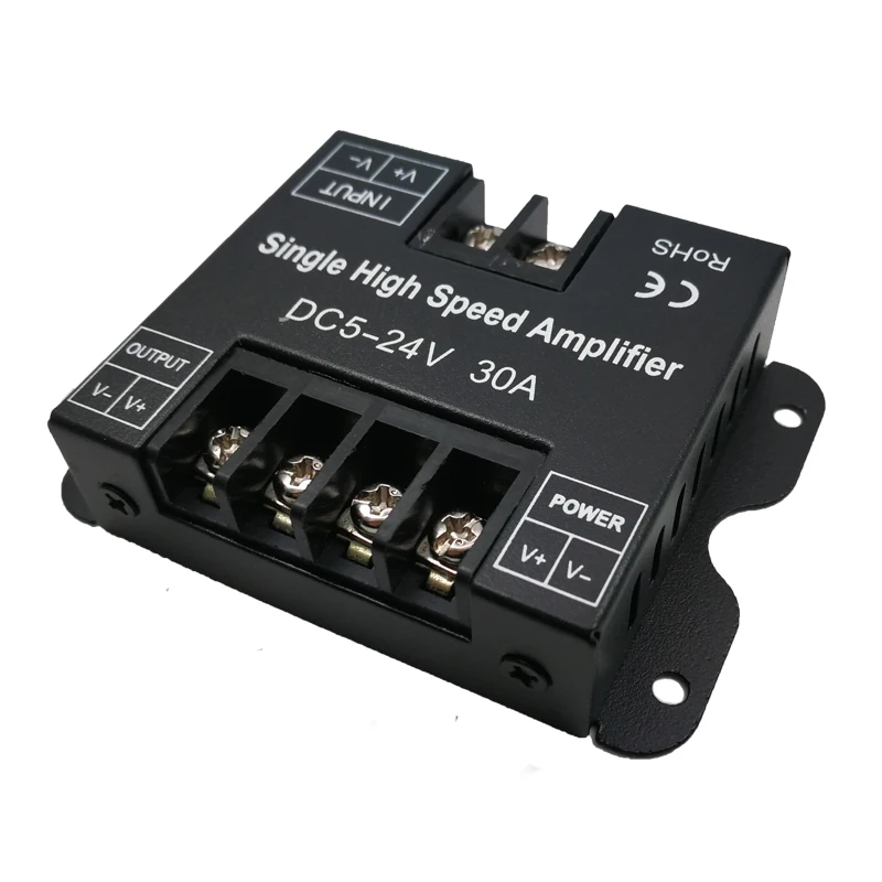 Новый светодиодный Мощность ретранслятор 12V 24V Вход 30A 1 канал одиночный Цвет