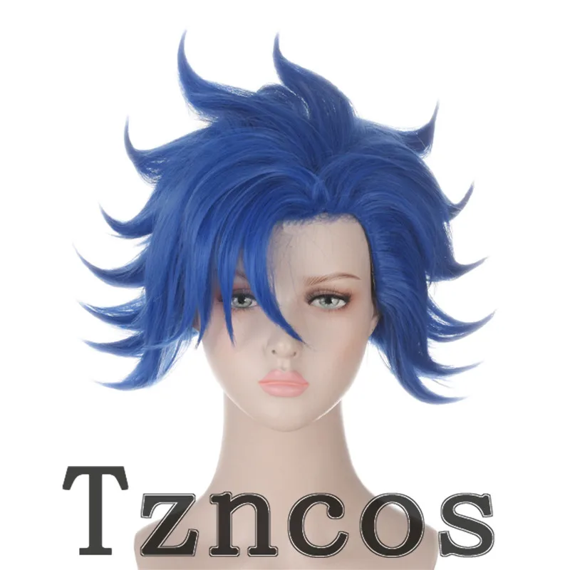 

Парик для косплея Tzncos из аниме SK8 Бесконечность Shindo Ainosuke, термостойкие синтетические волосы для косплея, голубой, короткий