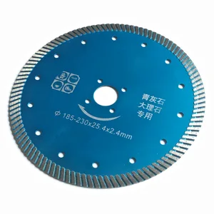 1 шт., сегментированные алмазные пильные диски горячего прессования, 200*25,4*12 мм