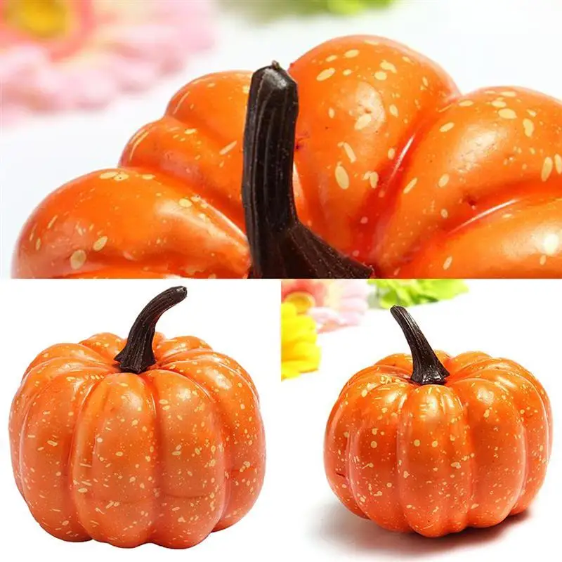Artificial Pumpkin Lifelike Realistic Halloween Vegetables Home Decor |